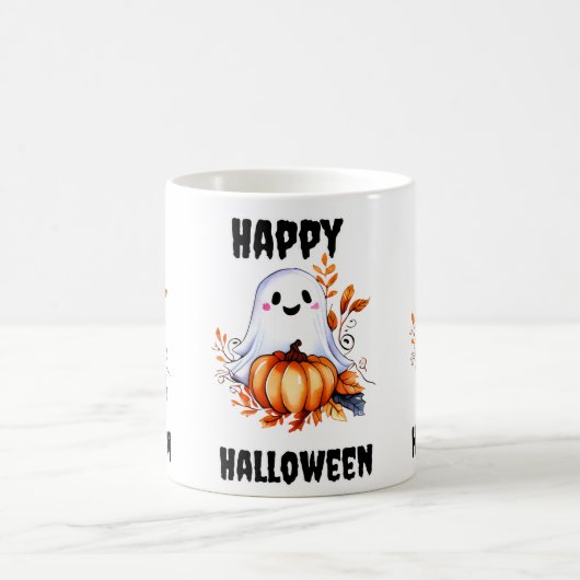 Happy Halloween Niedlich Ghost Tasse (Mittel)