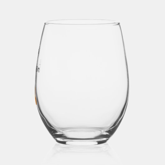 Happy Halloween Niedlich Katzen Orange Black Kätzc Weinglas Ohne Stiel (Links)