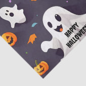 Happy Halloween Niedlich Mini Ghosts Tissue Seidenpapier (Detail)