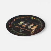 Happy Halloween Niedlich Monsters Party Pappteller (Schrägansicht)