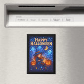 Happy Halloween Niedlich Musical Witch Magnet (In Situ (Geschirrspüler))