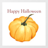 Happy Halloween niedlich-Orangenkürbis Fensteraufkleber (Blatt)