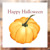 Happy Halloween niedlich-Orangenkürbis Fensteraufkleber (Blatt 2)