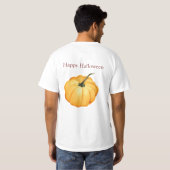 Happy Halloween niedlich-Orangenkürbis T-Shirt (Schwarz voll)
