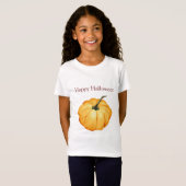 Happy Halloween niedlich-Orangenkürbis T-Shirt (Vorne ganz)