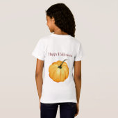 Happy Halloween niedlich-Orangenkürbis T-Shirt (Schwarz voll)