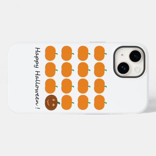 Happy Halloween Niedlich Pumpkin Patch Case-Mate iPhone Hülle (Rückseite (Horizontal))