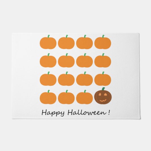 Happy Halloween Niedlich Pumpkin Patch Fußmatte (Vorderseite)