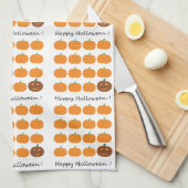 Happy Halloween Niedlich Pumpkin Patch Geschirrtuch (Viertel Falte)