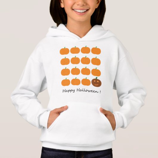 Happy Halloween Niedlich Pumpkin Patch Hoodie (Vorderseite)