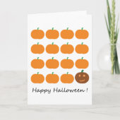 Happy Halloween Niedlich Pumpkin Patch Karte (Vorderseite)