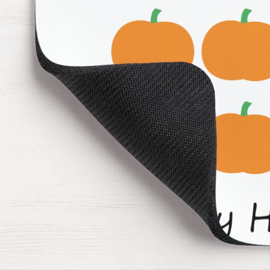 Happy Halloween Niedlich Pumpkin Patch Mousepad (Ecke)