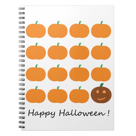 Happy Halloween Niedlich Pumpkin Patch Notizblock (Vorderseite)