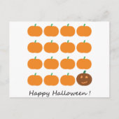 Happy Halloween Niedlich Pumpkin Patch Postkarte (Vorderseite)