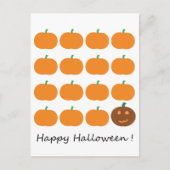 Happy Halloween Niedlich Pumpkin Patch Postkarte (Vorderseite)