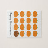 Happy Halloween Niedlich Pumpkin Patch Puzzle (Horizontal)