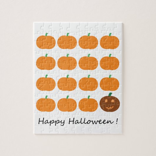 Happy Halloween Niedlich Pumpkin Patch Puzzle (Vertikal)