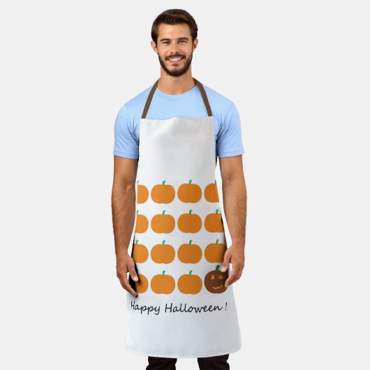 Happy Halloween Niedlich Pumpkin Patch Schürze (Getragen)