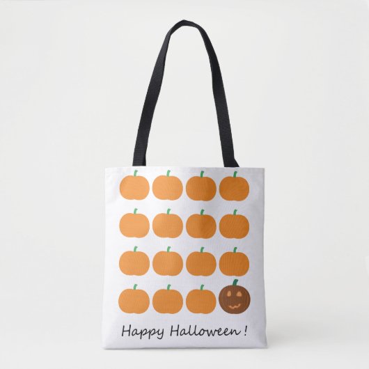 Happy Halloween Niedlich Pumpkin Patch Tasche (Vorderseite)