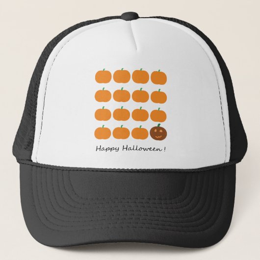 Happy Halloween Niedlich Pumpkin Patch Truckerkappe (Vorderseite)