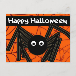 Happy Halloween Niedlich Spider individuell anpass Postkarte
