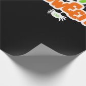 Happy Halloween Niedlich Spider Web Geschenkpapier (Ecke)
