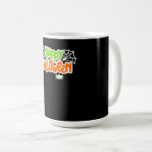 Happy Halloween Niedlich Spider Web Kaffeetasse (VorderseiteRechts)