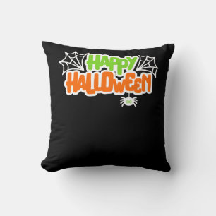 Happy Halloween Niedlich Spider Web Kissen