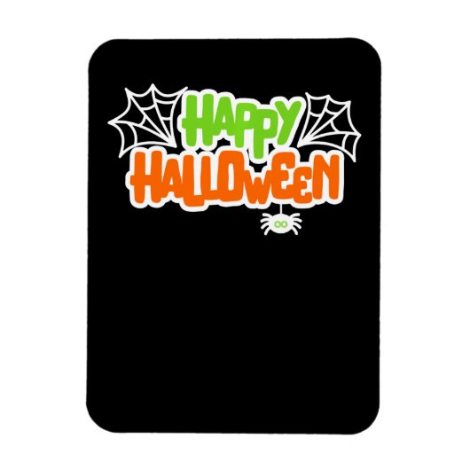 Happy Halloween Niedlich Spider Web Magnet (Vertikal)