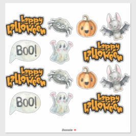 Happy Halloween Niedlich Spooky Sticker Set