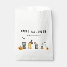 Happy Halloween Niedlich Spooky Watercolor Familie Geschenktütchen