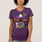 Happy Halloween Niedlich und Spooky T-Shirt (Vorderseite)