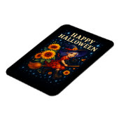 Happy Halloween Niedlich Witch Broomstick Magnet (Linke Seite)
