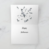 Happy Halloween niedliche Hexenmaus Karte (Innenseite)