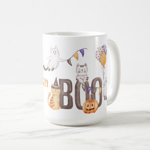 Happy Halloween   NIEDLICHE KITTENS & BOO Kaffeetasse