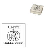 Happy Halloween Niedliche Kürbislaterne Pumpkin Gummistempel (Stempel)