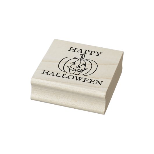 Happy Halloween Niedliche Kürbislaterne Pumpkin Gummistempel (Stempel)