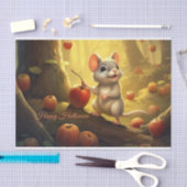 Happy Halloween Niedliche Maus und Pumpkins Seidenpapier (Handwerk)