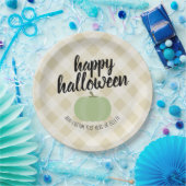 Happy Halloween - Niedliche Pumpkin Bauernhöfe Far Pappteller (Party)