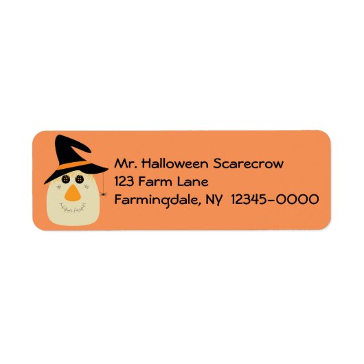 Happy Halloween Niedliche Scarecrow und Spider (Vorne)
