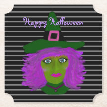 Happy Halloween Niedlichen Hexen Schwarz Lila