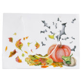 Happy Halloween Niedlicher Cartoon Hexenmäuse Große Geschenktüte (Rückseite)