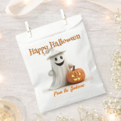 Happy Halloween NIEDLICHER GHOST MIT PUMPKIN Geschenktütchen (Ausgeschnitten)