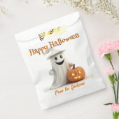 Happy Halloween NIEDLICHER GHOST MIT PUMPKIN Geschenktütchen (Versiegelt)