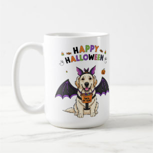 Happy Halloween Niedlicher Hundeschlitten Trick-od Kaffeetasse