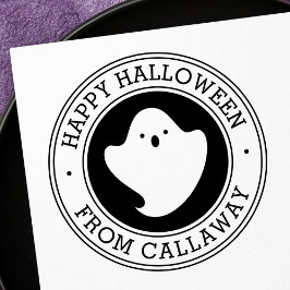 Happy Halloween niedlicher Kawaii-Geist-individuel Gummistempel