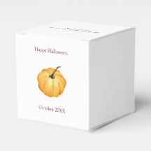 Happy Halloween niedlicher Orangenkürbis mit Datum