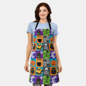 Happy Halloween Niedliches Muster Schürze (Getragen)