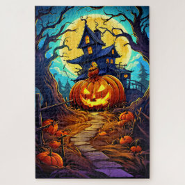 Happy Halloween | Niedliches Spuk Haus Puzzle