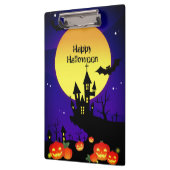 Happy Halloween Night Clipboard Klemmbrett (Links)